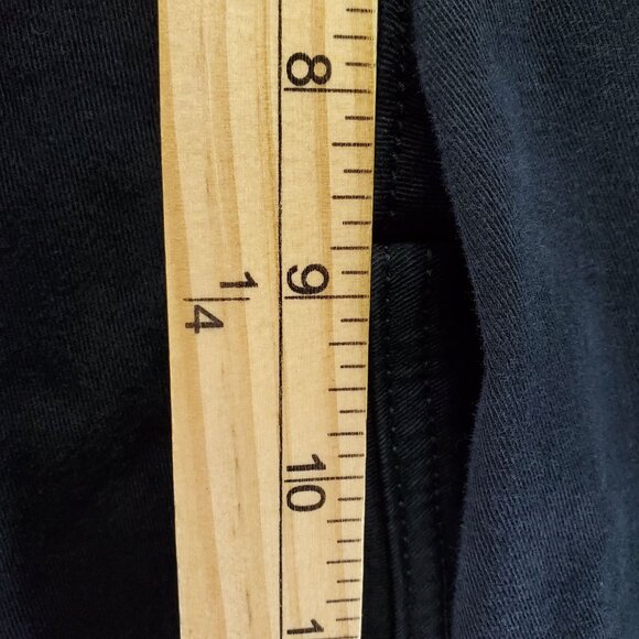 Torrid Jeans Women Size 10 Black Slim Fit Roll Tab Cuff Cropped Stretch Denim - Picture 7 of 12